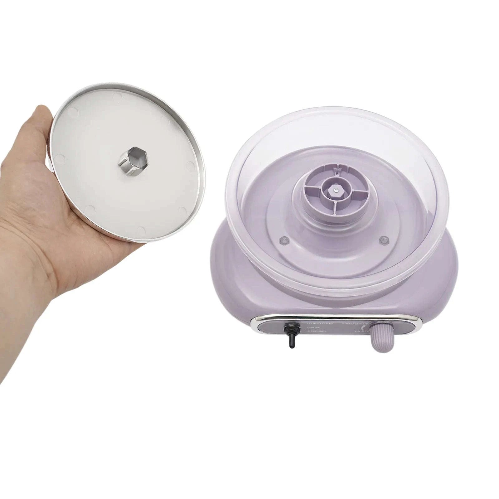 Electric Pottery Wheel Kit with Clay, Tools & 0–200RPM Speed Control-Taro Grey / United States