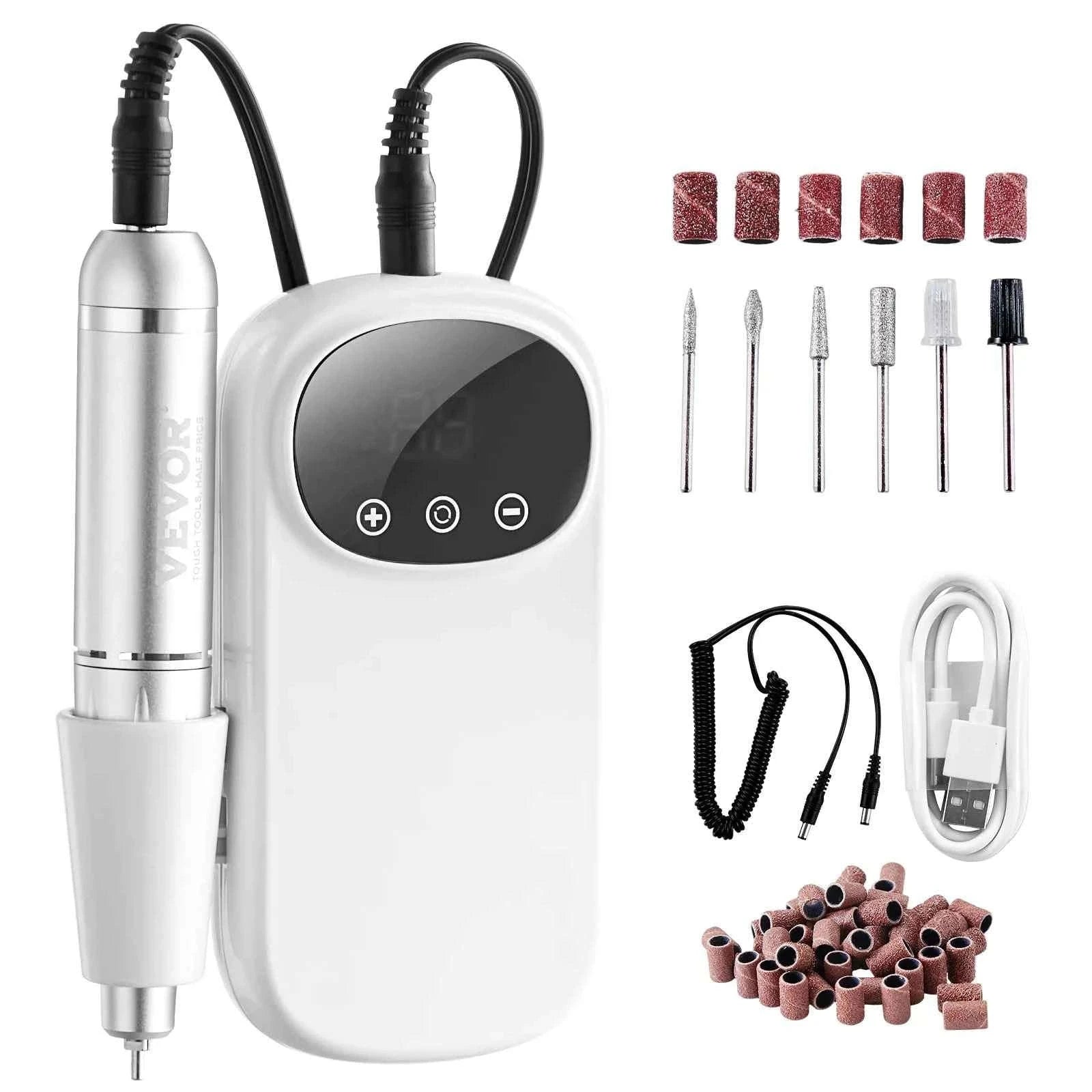 Electric Rechargeable Nail Drill 35000RPM Portable Cordless Nail File Machine-40k / Canada
