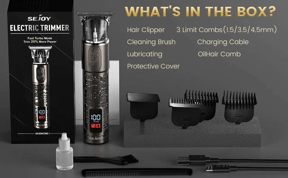 Electric Rotary Shaver for Men with 3D Floating Heads & Trimmer Kit-GARY / United States