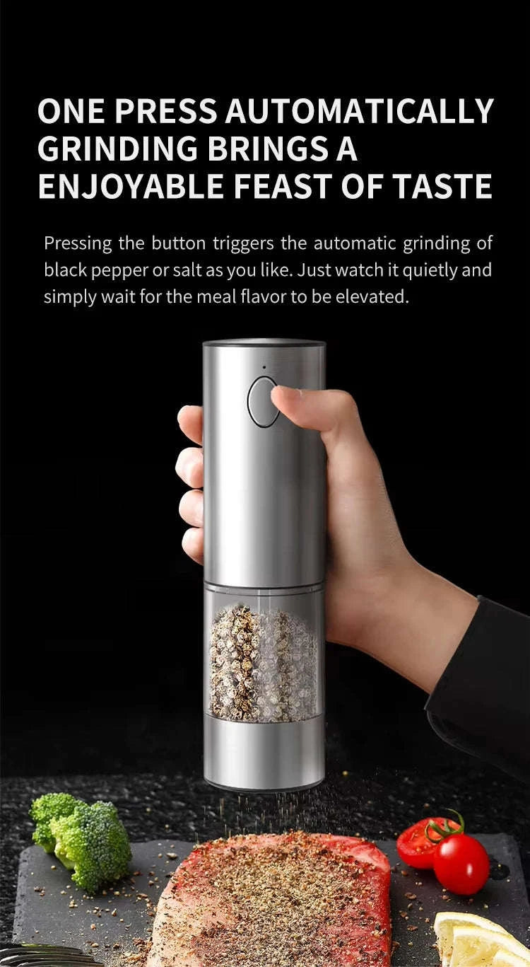 Electric Salt and Pepper Grinder Set with Rechargeable Base-KYMQ-32C-H52