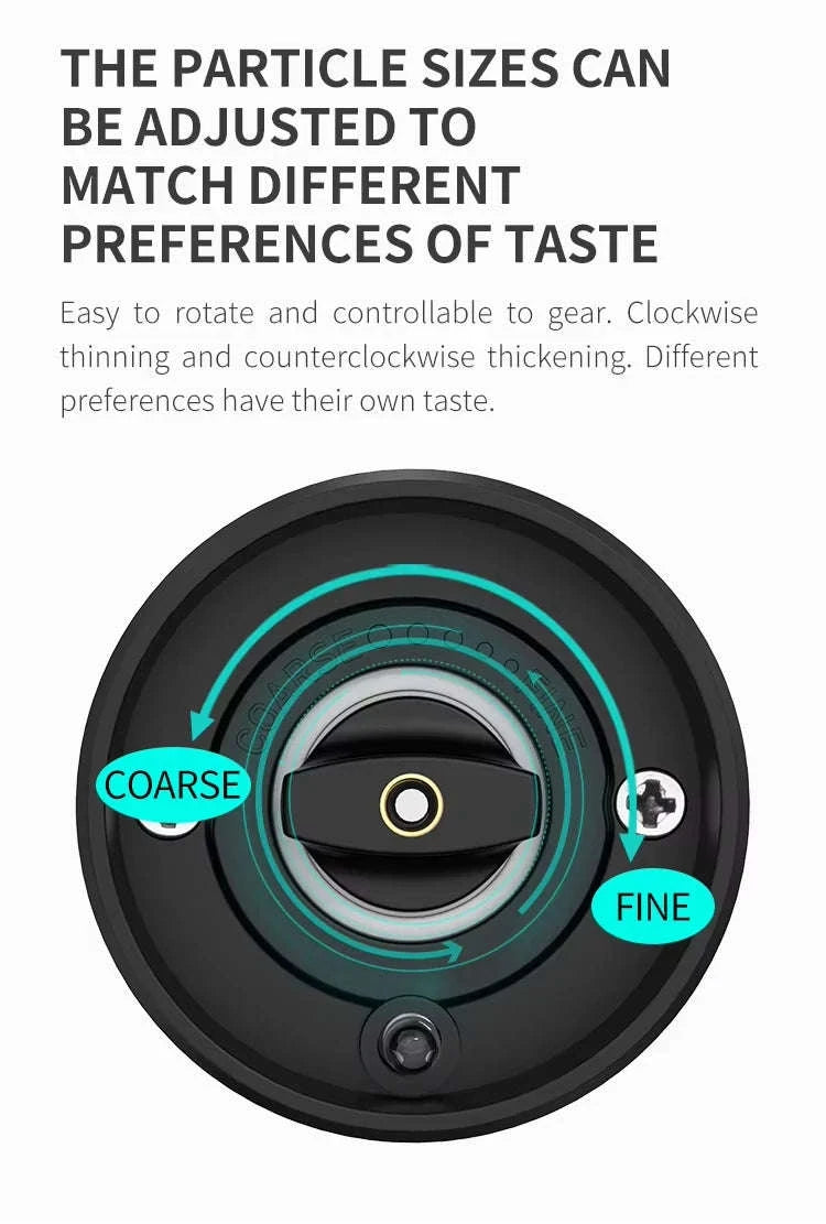 Electric Salt and Pepper Grinder Set with Rechargeable Base-KYMQ-32C-H52