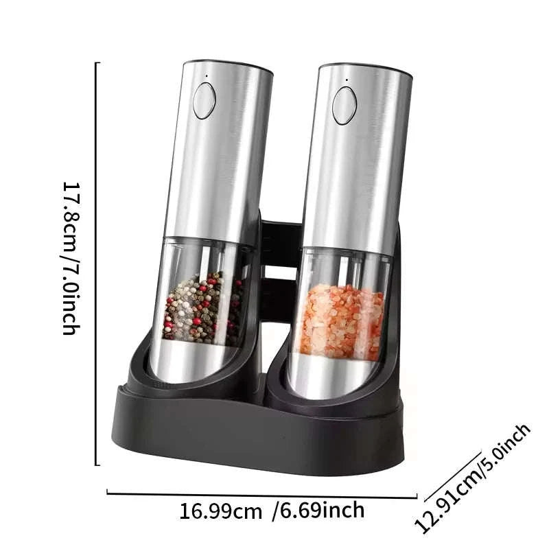 Electric Salt and Pepper Grinder Set with Rechargeable Base-KYMQ-32C-H52