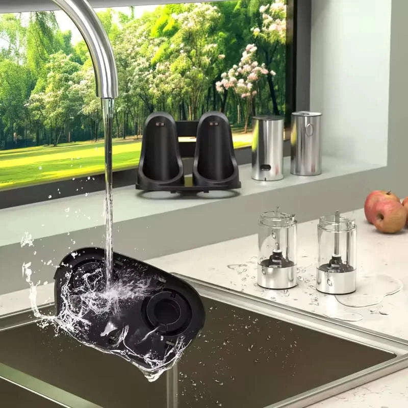 Electric Salt and Pepper Grinder Set with Rechargeable Base-KYMQ-32C-H52