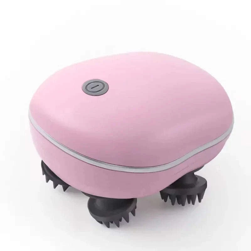 Electric Scalp Head Massager with Red Light Therapy-green
