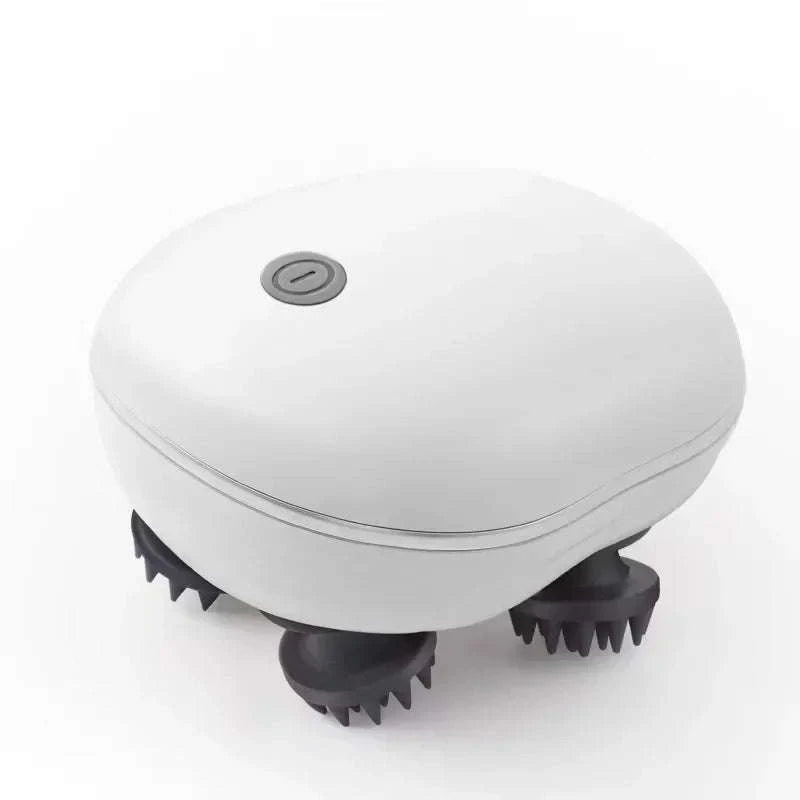 Electric Scalp Head Massager with Red Light Therapy-green