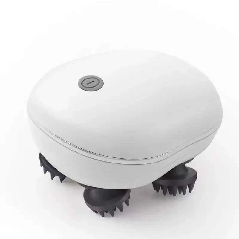 Electric Scalp Head Massager with Red Light Therapy-green