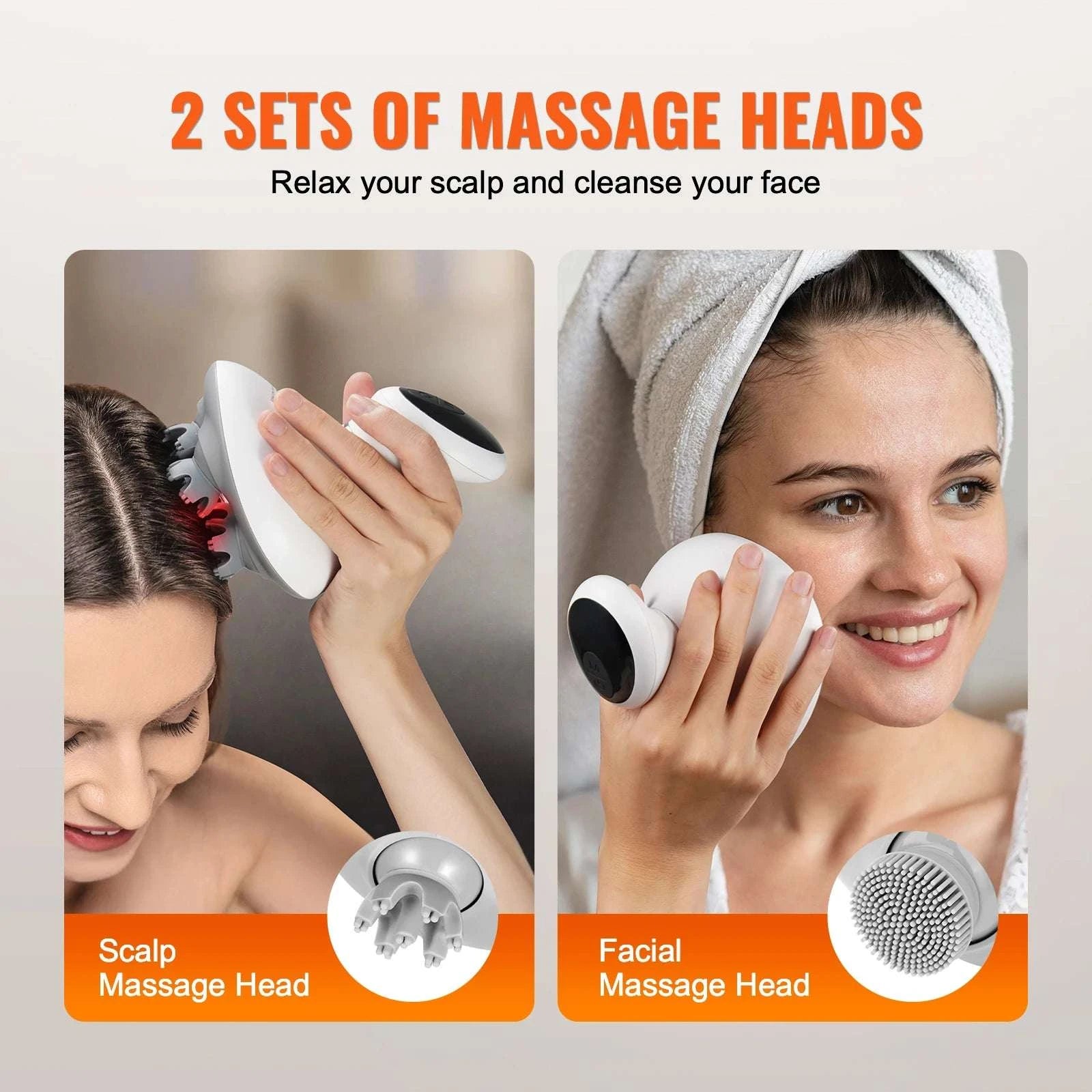 Electric Scalp Massager with 6 Modes Waterproof Rechargeable-