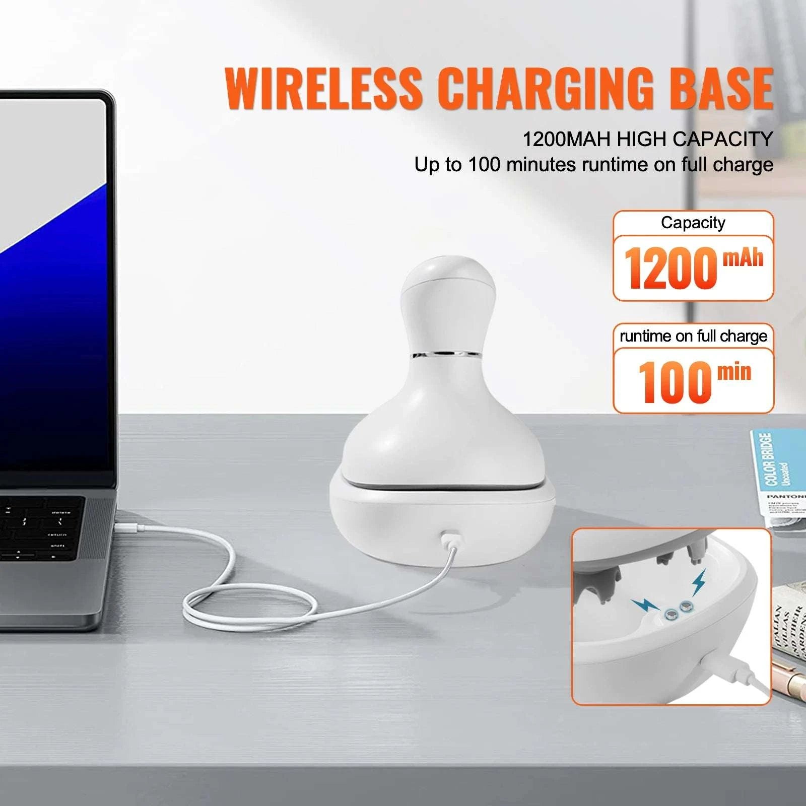 Electric Scalp Massager with 6 Modes Waterproof Rechargeable-