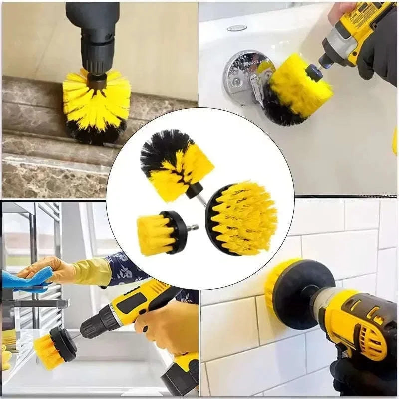 Electric Scrubber Brush Drill Kit-C