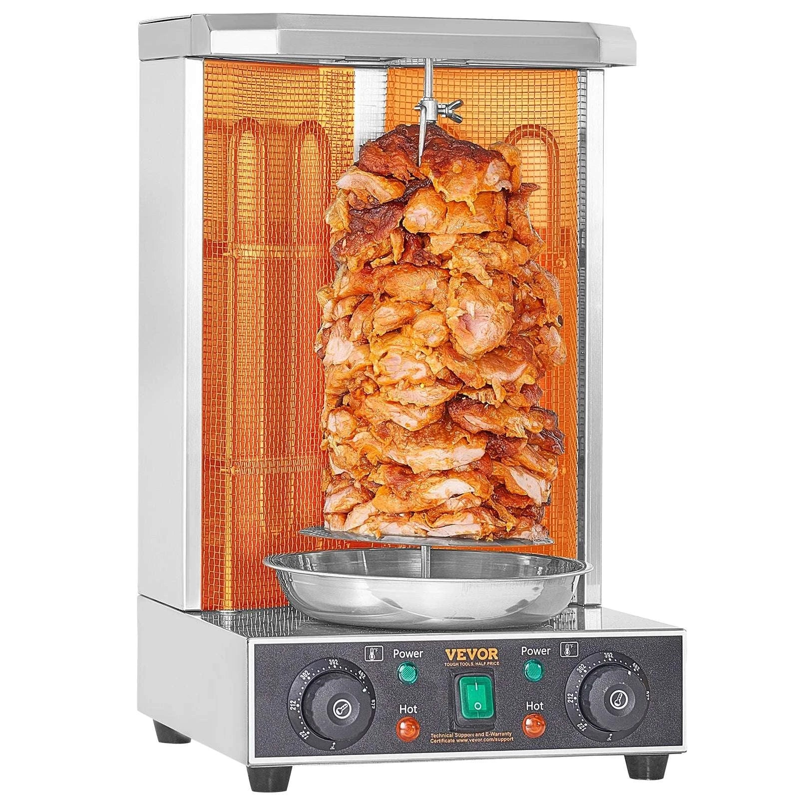 Electric Shawarma Grill Machine 13.7lb Vertical Rotisserie Cooker-US plug 110V / US / United States