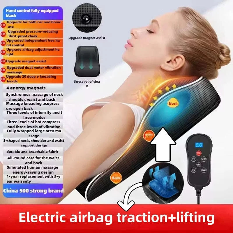 Electric Shiatsu Massage Pillow for Neck and Back-Ordinary model / EU Plug