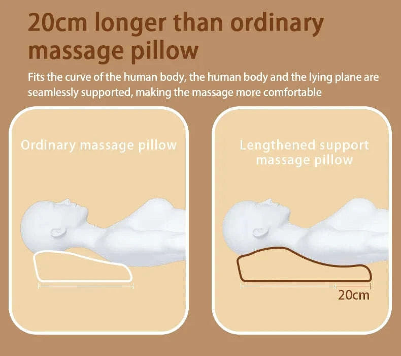 Electric Shiatsu Massage Pillow for Neck and Back-Ordinary model / EU Plug