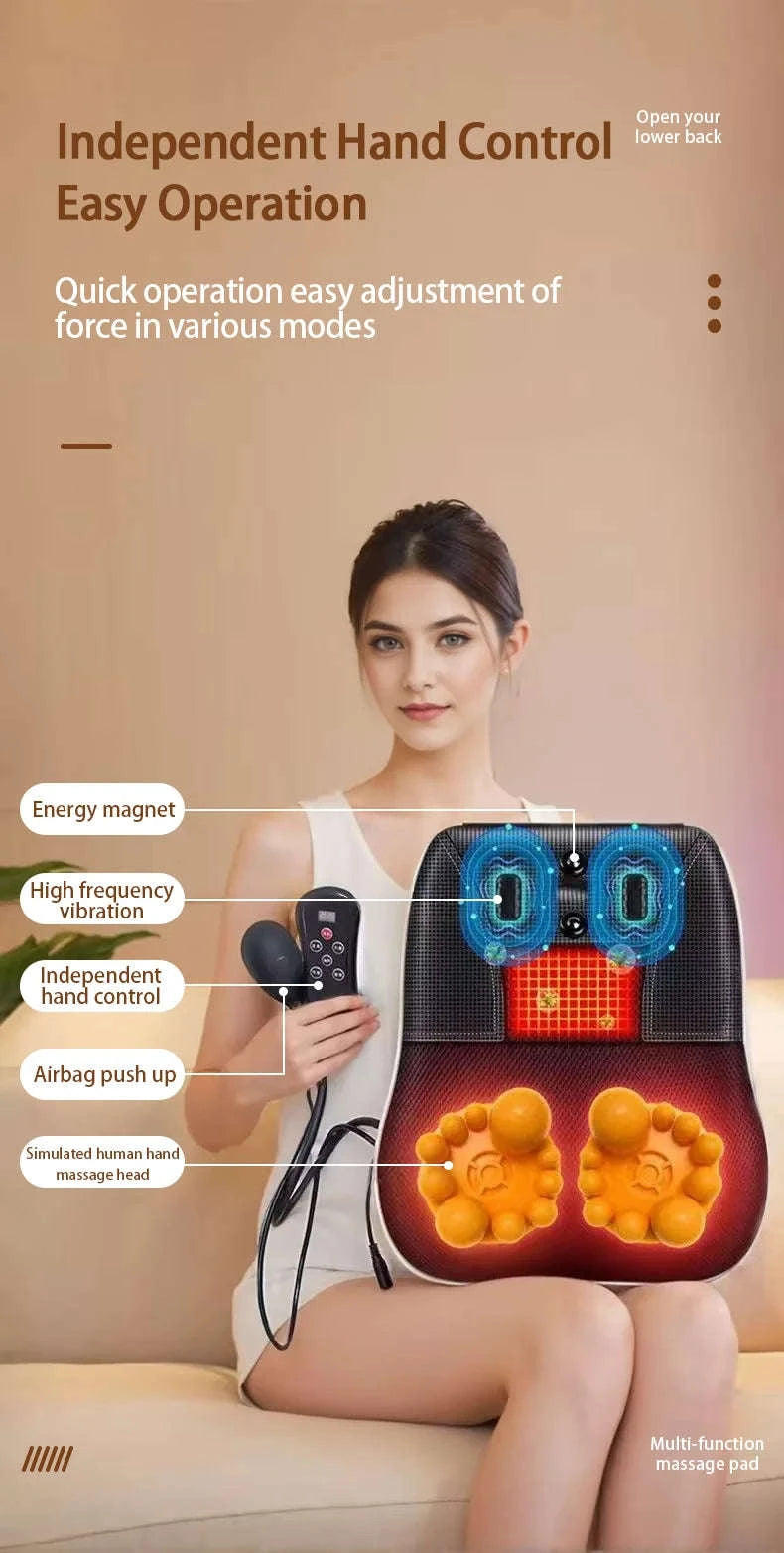 Electric Shiatsu Massage Pillow for Neck and Back-Ordinary model / EU Plug