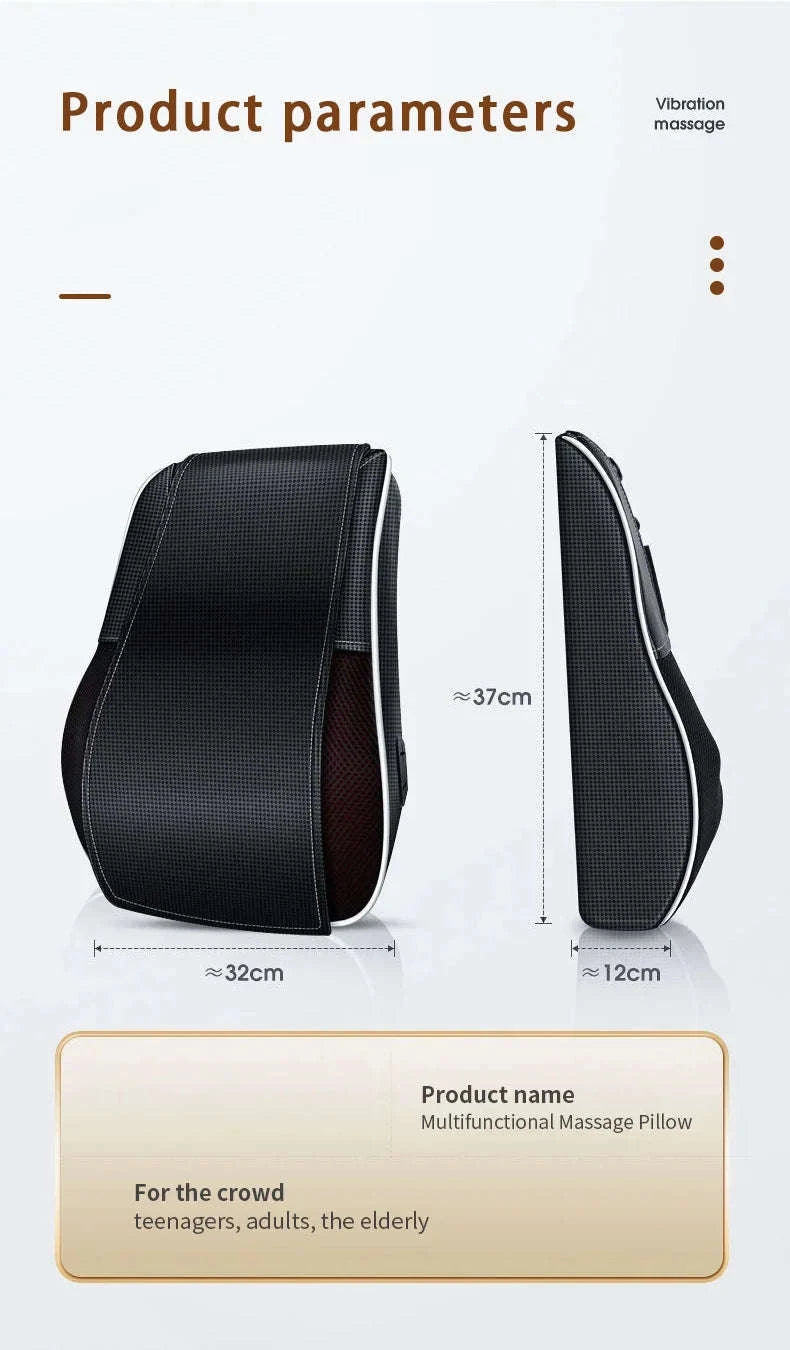 Electric Shiatsu Massage Pillow for Neck and Back-Ordinary model / EU Plug