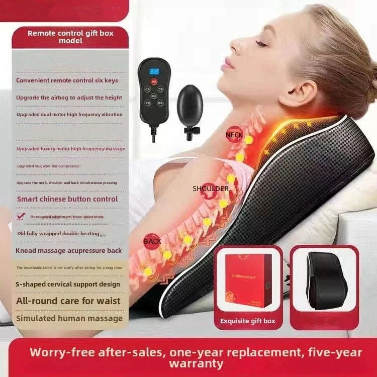 Electric Shiatsu Massage Pillow for Neck and Back-Ordinary model / EU Plug