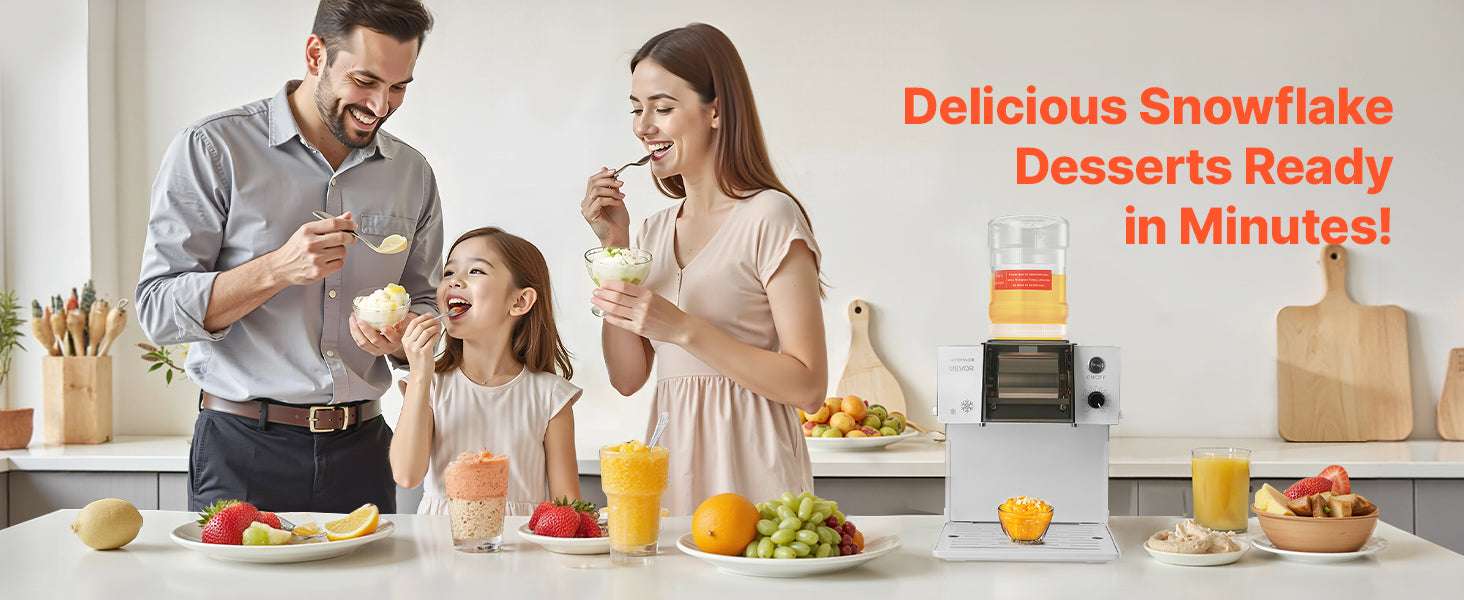 Electric Snowflake Ice Machine 40–80KG/24H Shaved Ice Maker-80kg per 24H / United States