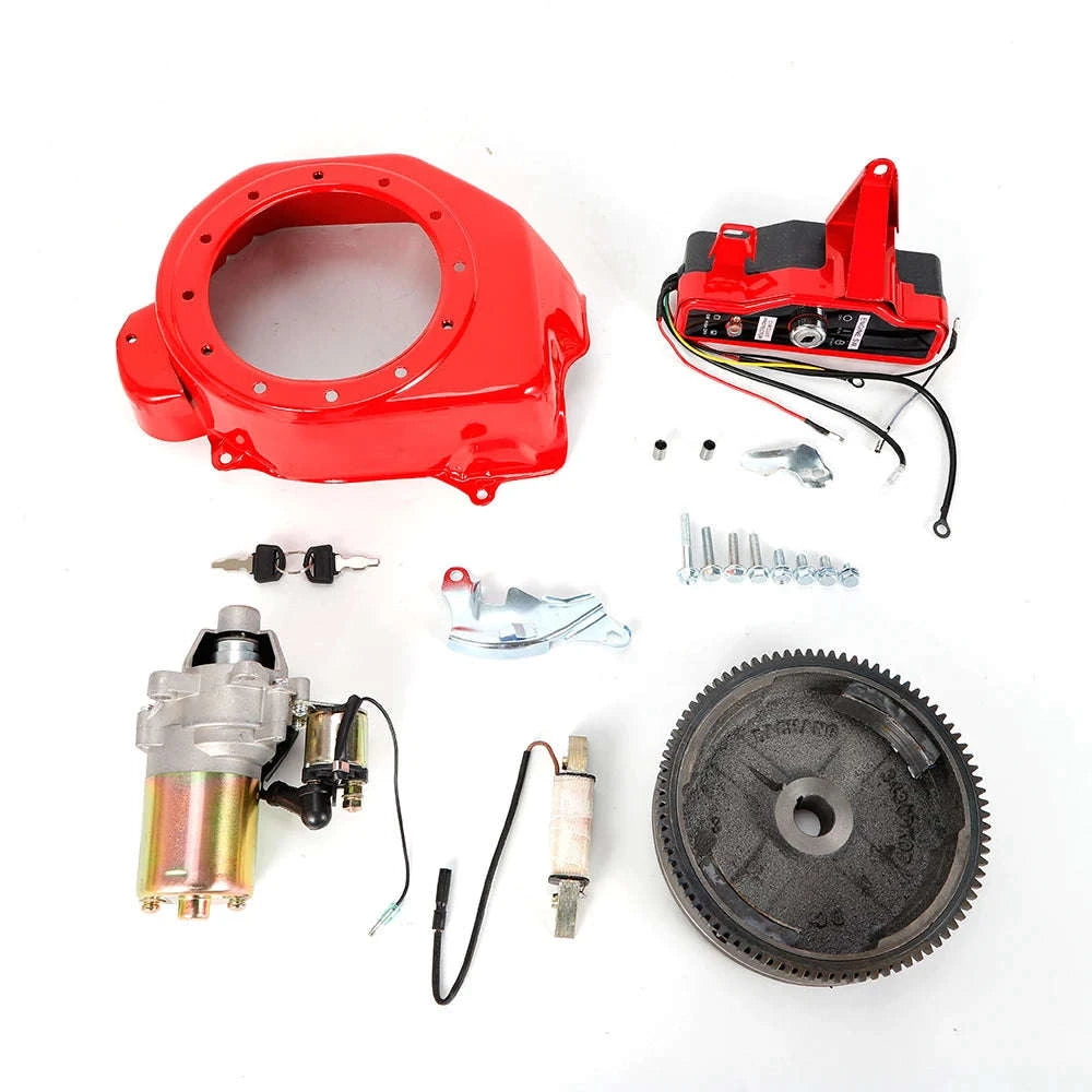 Electric Start Kit for Honda GX160 GX200 Engines-Red / United States