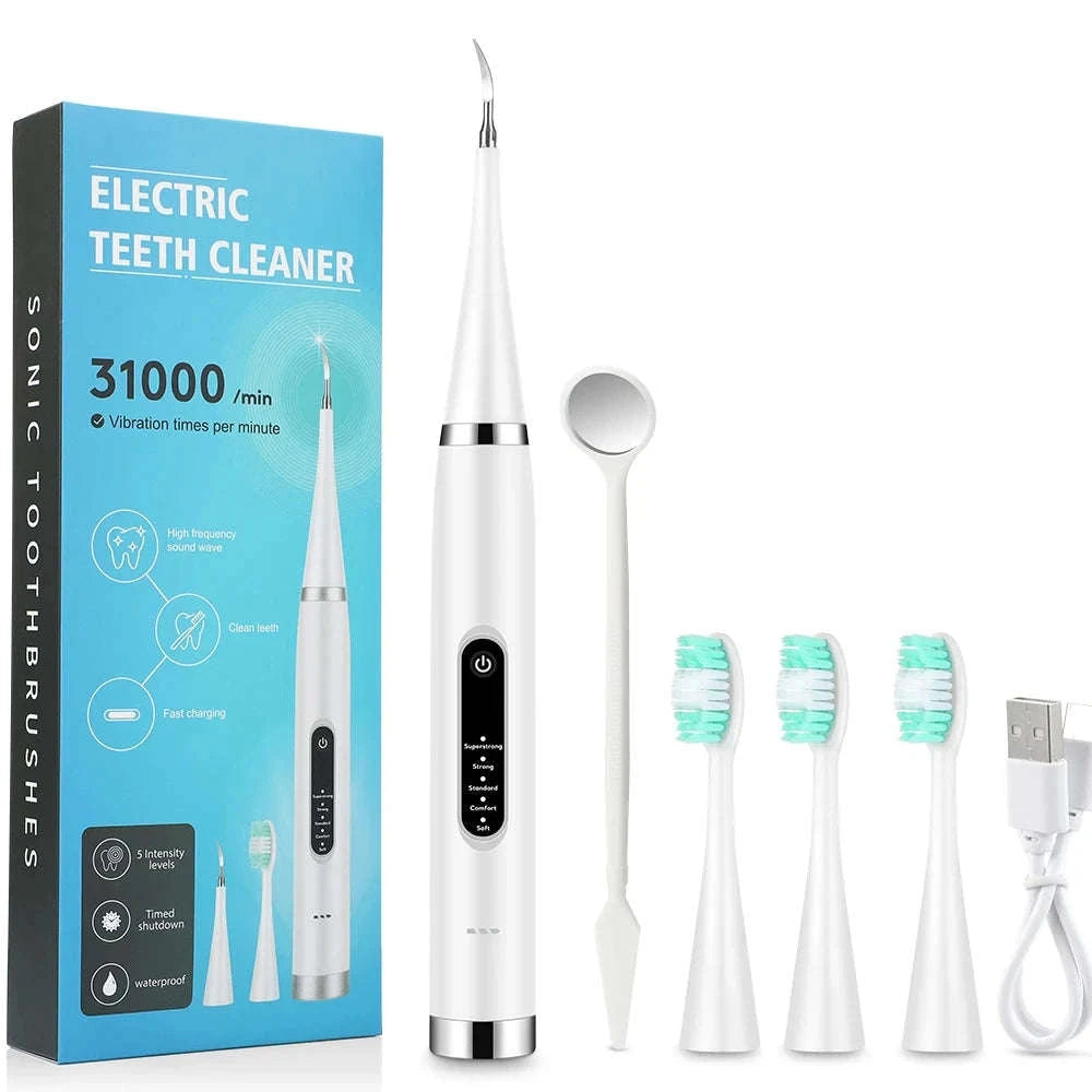 Electric Teeth Cleaner Ultrasonic Dental Scaler-black