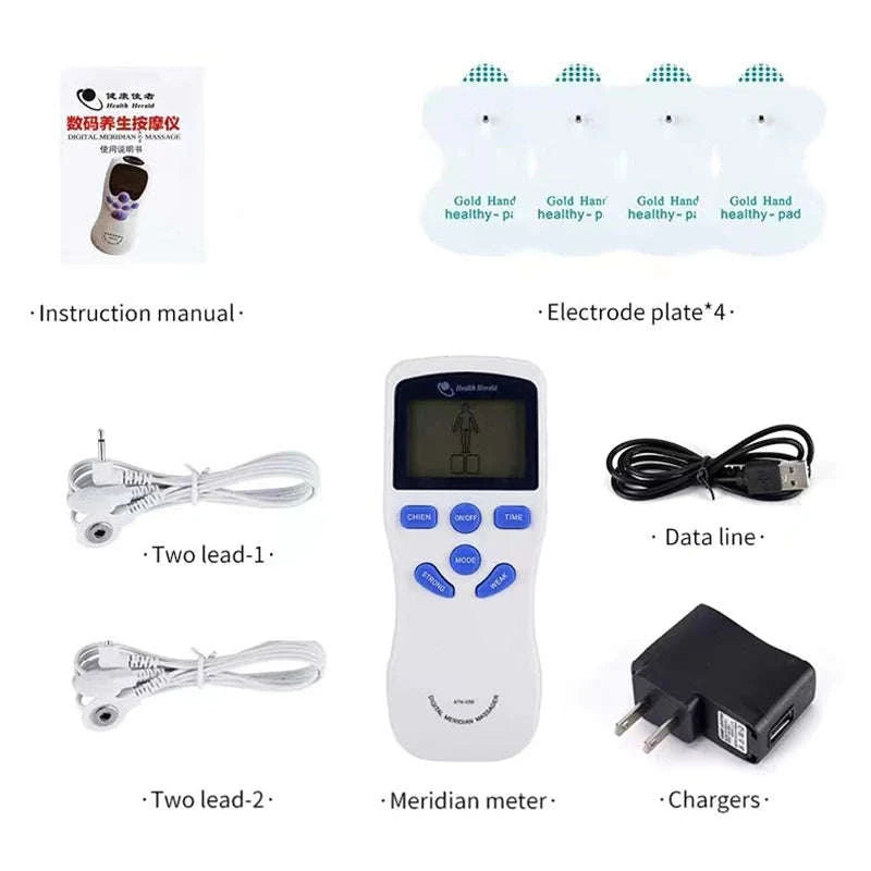 Electric TENS Muscle Stimulator Massager-US PLUG