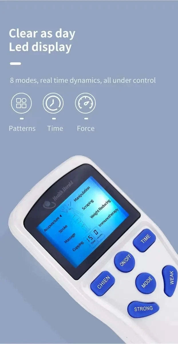 Electric TENS Muscle Stimulator Massager-US PLUG