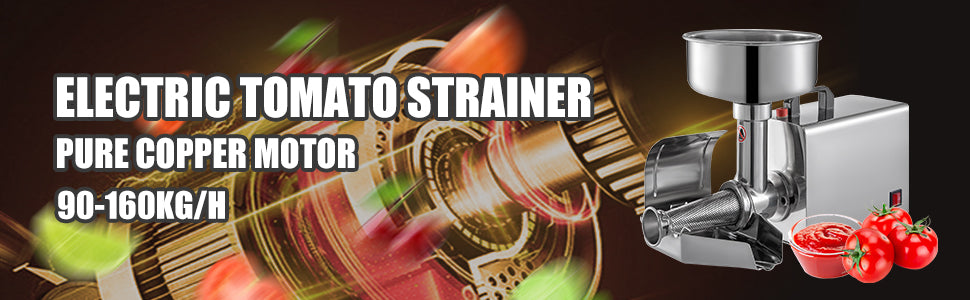 Electric Tomato Strainer & Sauce Maker with 370W Motor