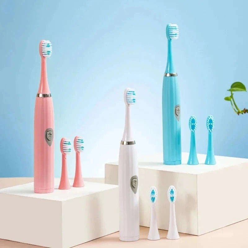 Electric Toothbrush for Adults with Soft DuPont Bristles-blue
