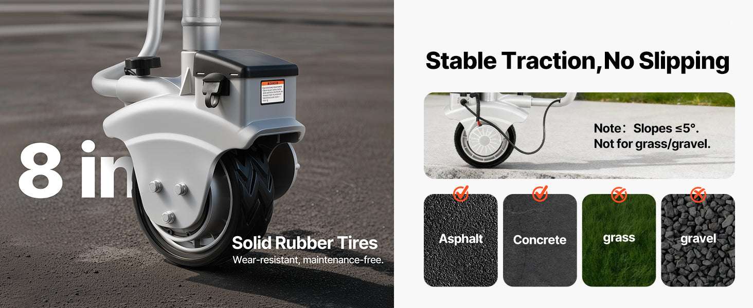 Electric Trailer Dolly 5500 lbs Motorized Jockey Wheel 12V-5500lbs / france