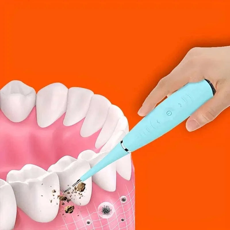 Electric Ultrasonic Teeth Cleaner for Home Use-Turquoise