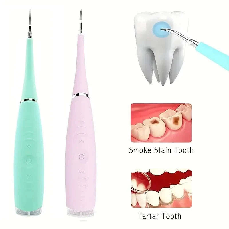 Electric Ultrasonic Teeth Cleaner for Home Use-Turquoise