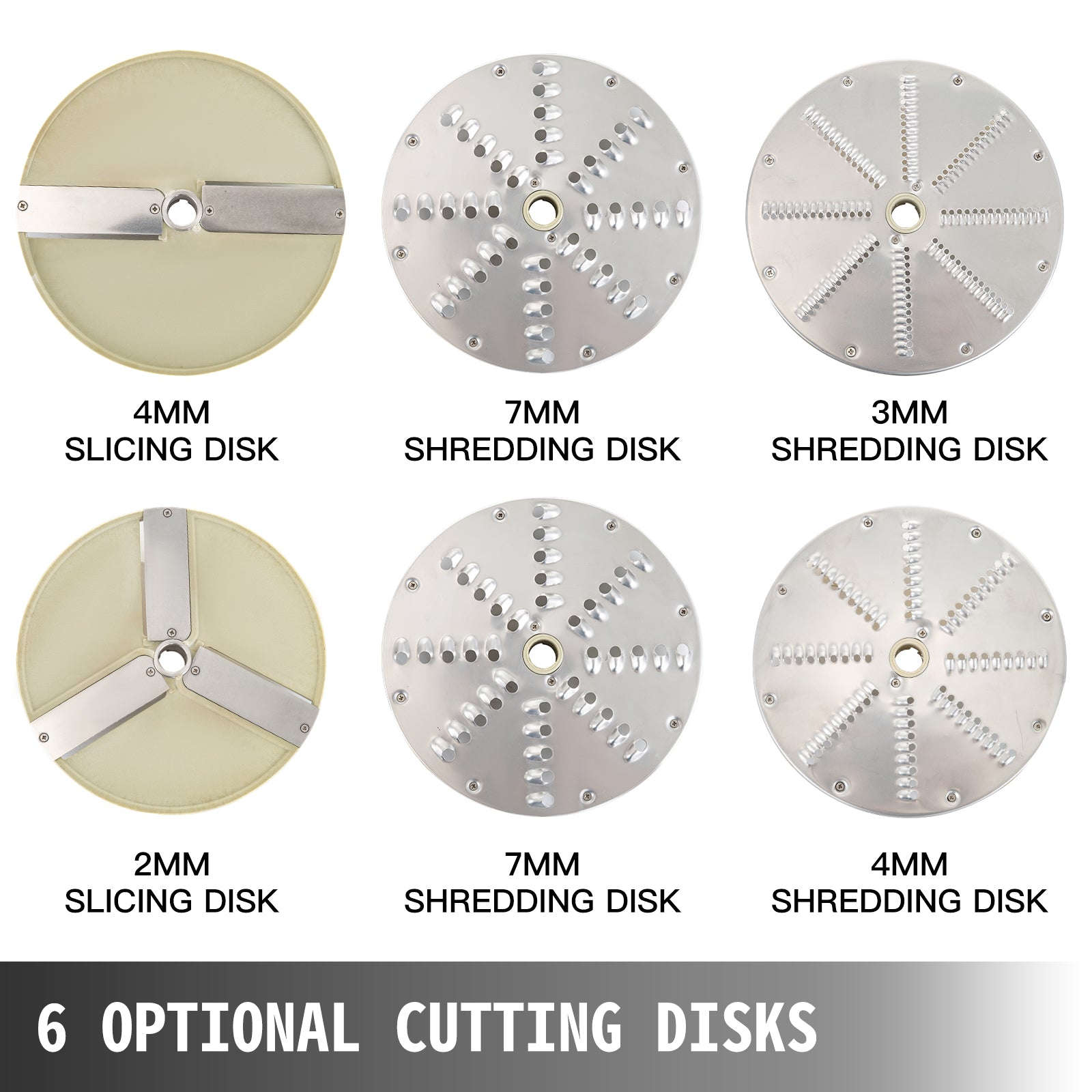 Electric Vegetable Cutter with 6 Cutting Disks for Slicing and Shredding-550W / spain