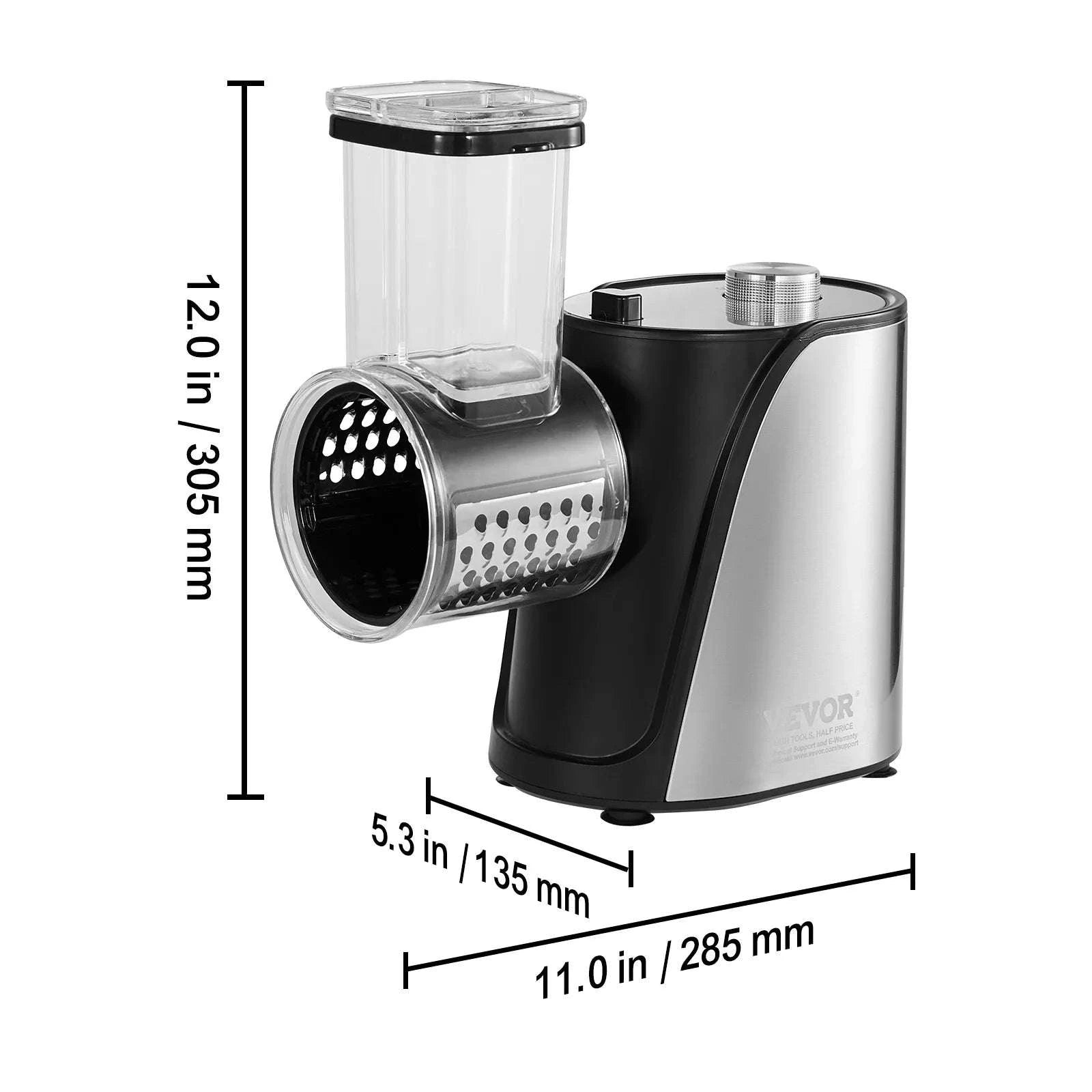Electric Vegetable Slicer Adjustable Thickness Stainless Steel Food Cutter-250W / Poland