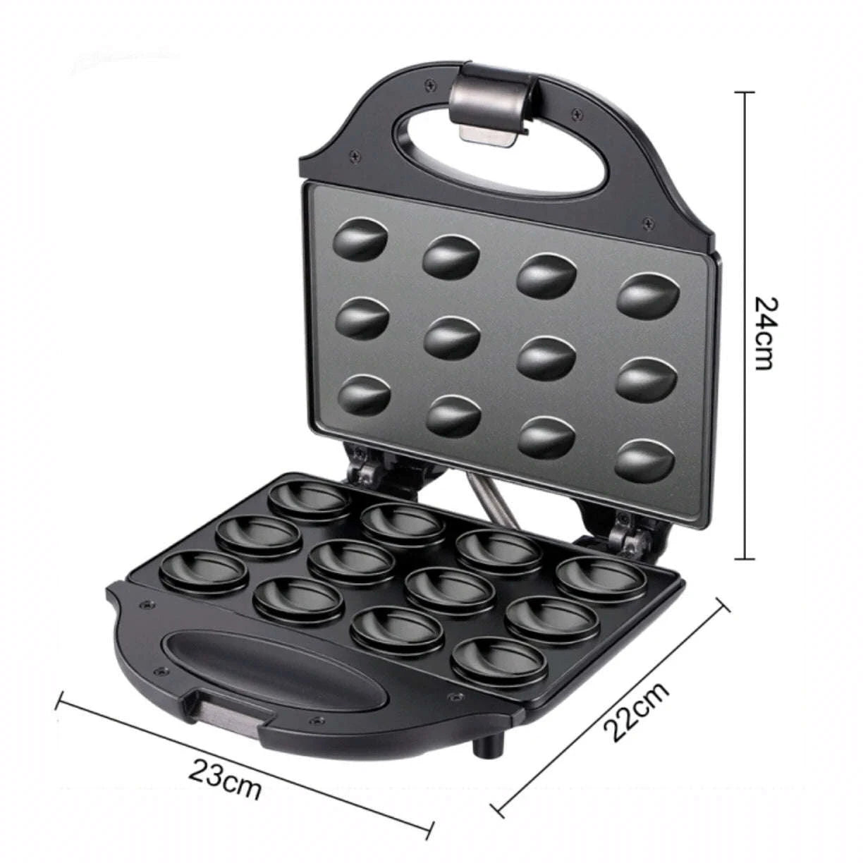Electric Walnut Cake Waffle Maker With 12-Hole Nut Mold-R.246 / EU