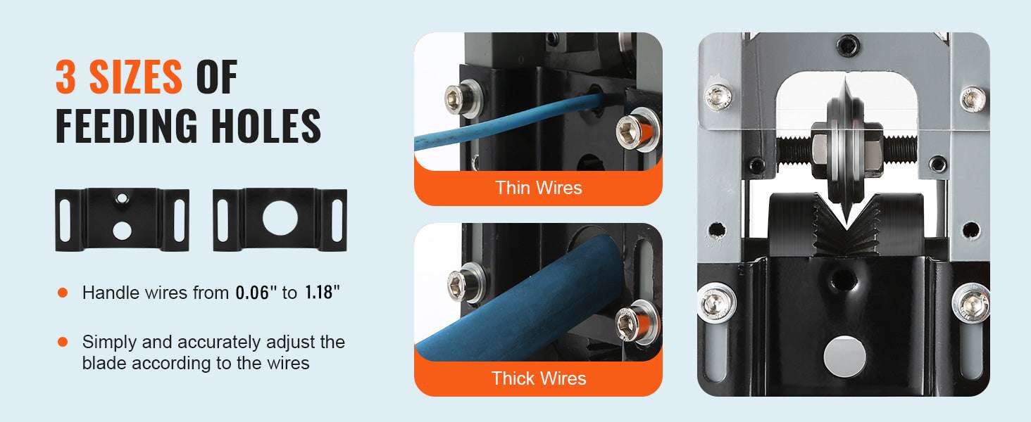 Electric Wire Stripping Machine 1.5–25mm 180W Fast Cable Stripper-1.5-25mm / GERMANY