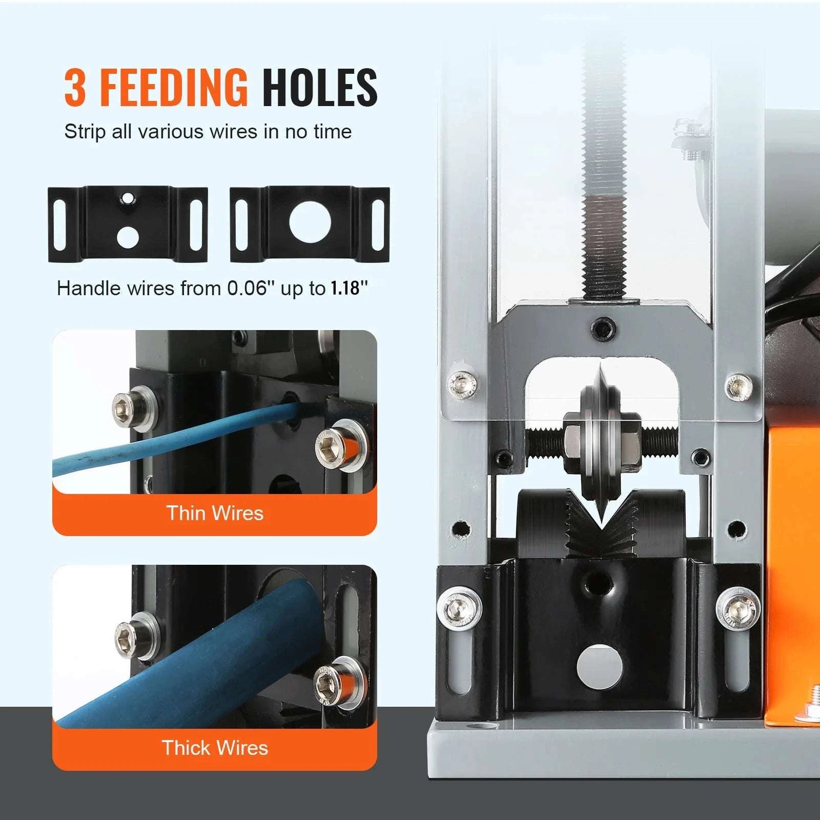 Electric Wire Stripping Machine 1.5–25mm 180W Fast Cable Stripper-1.5-25mm / GERMANY
