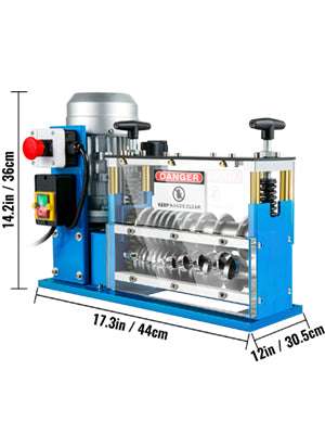 Electric Wire Stripping Machine 1.5–38mm, 11 Channels, 370W-370W / United States