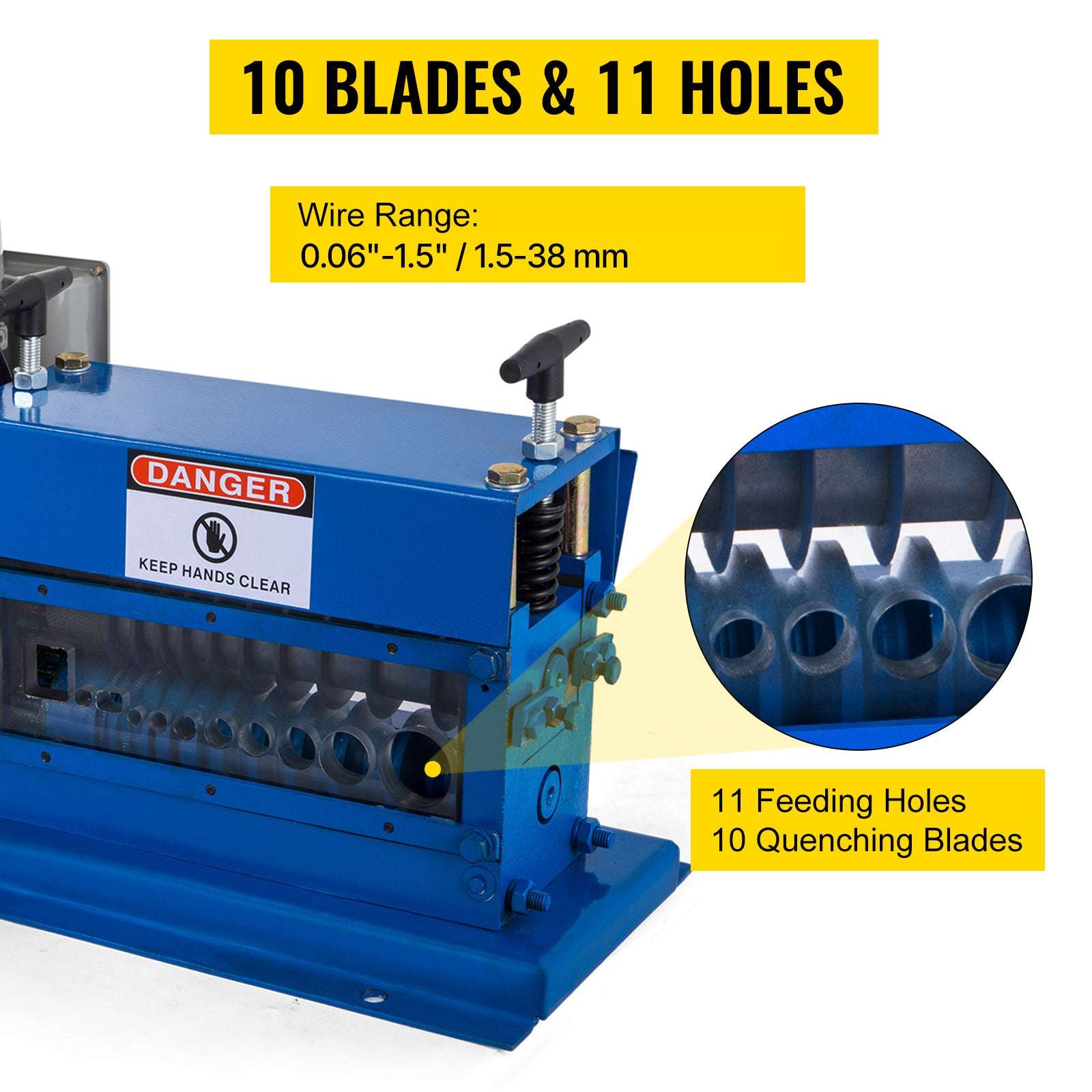 Electric Wire Stripping Machine 370W 11 Channels for Copper Recycling-United States
