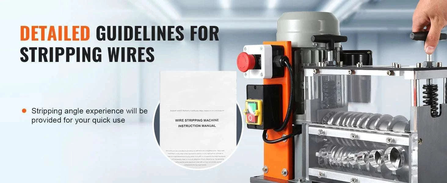Electric Wire Stripping Machine 750W Cable Stripper 1.5–32mm-1.5 - 32mm / Poland