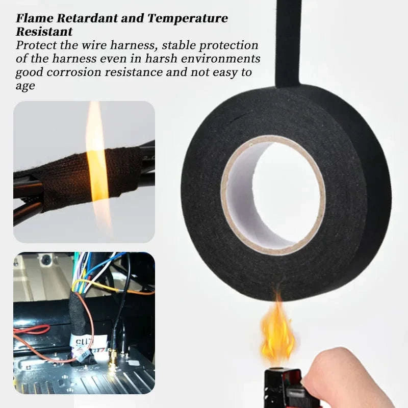 Electrical Insulating Tape Heat‑Resistant Harness Tape-20PCS / 9mm / 10M 1