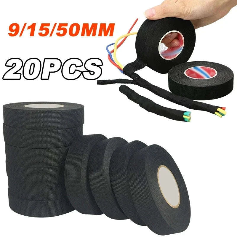 Electrical Insulating Tape Heat‑Resistant Harness Tape-20PCS / 9mm / 10M 1