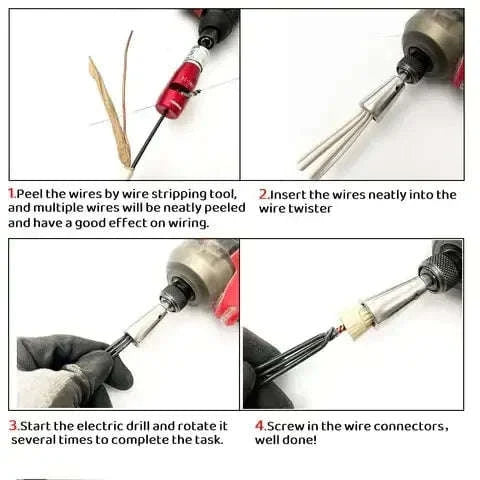 Electrician Wire Twisting Tool for Power Drills-1pc