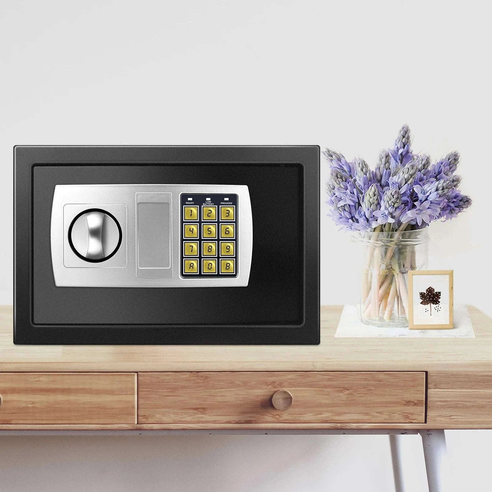 Electronic Digital Safe Box for Home, Office and Hotel Use-Black-16L / GERMANY