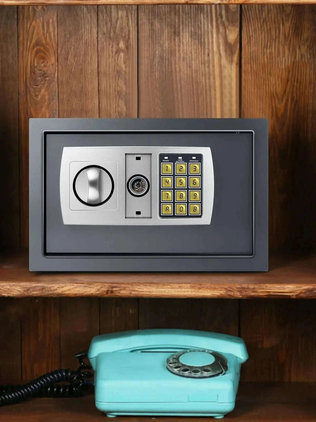 Electronic Digital Safe Box for Home, Office and Hotel Use-Black-16L / GERMANY