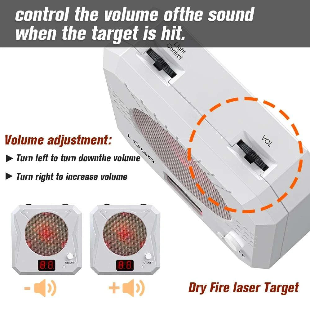 Electronic Laser Target with Scoring & Sound Effects Training Toy-