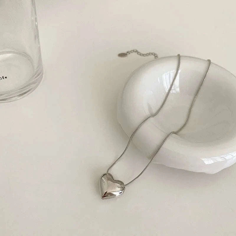 Elegant Couple Heart Necklace with Light Luxury Design-style 01