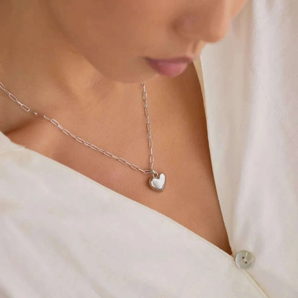 Elegant Couple Heart Necklace with Light Luxury Design-style 01