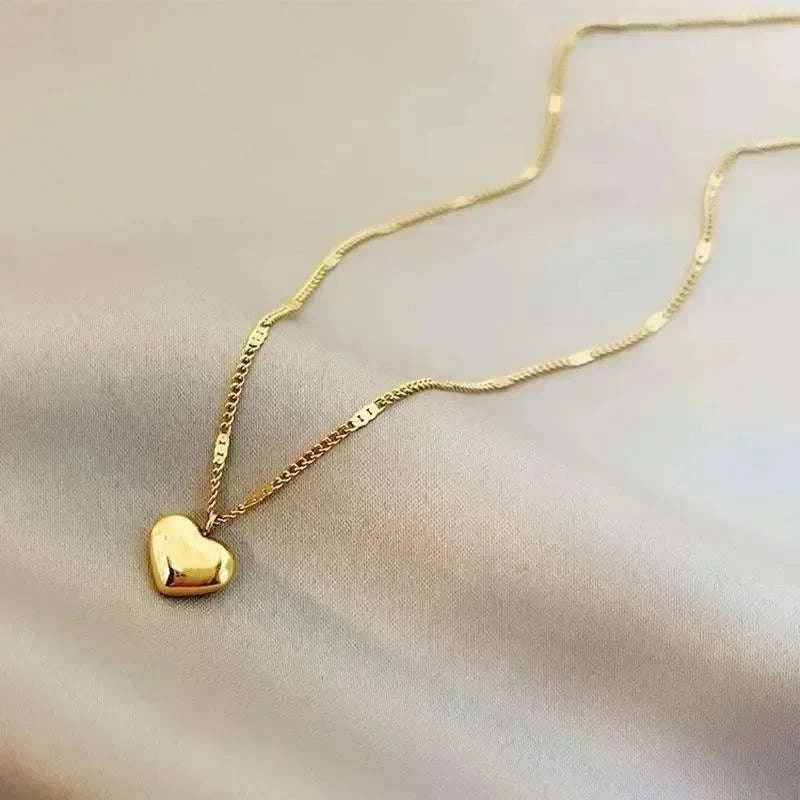 Elegant Couple Heart Necklace with Light Luxury Design-style 01