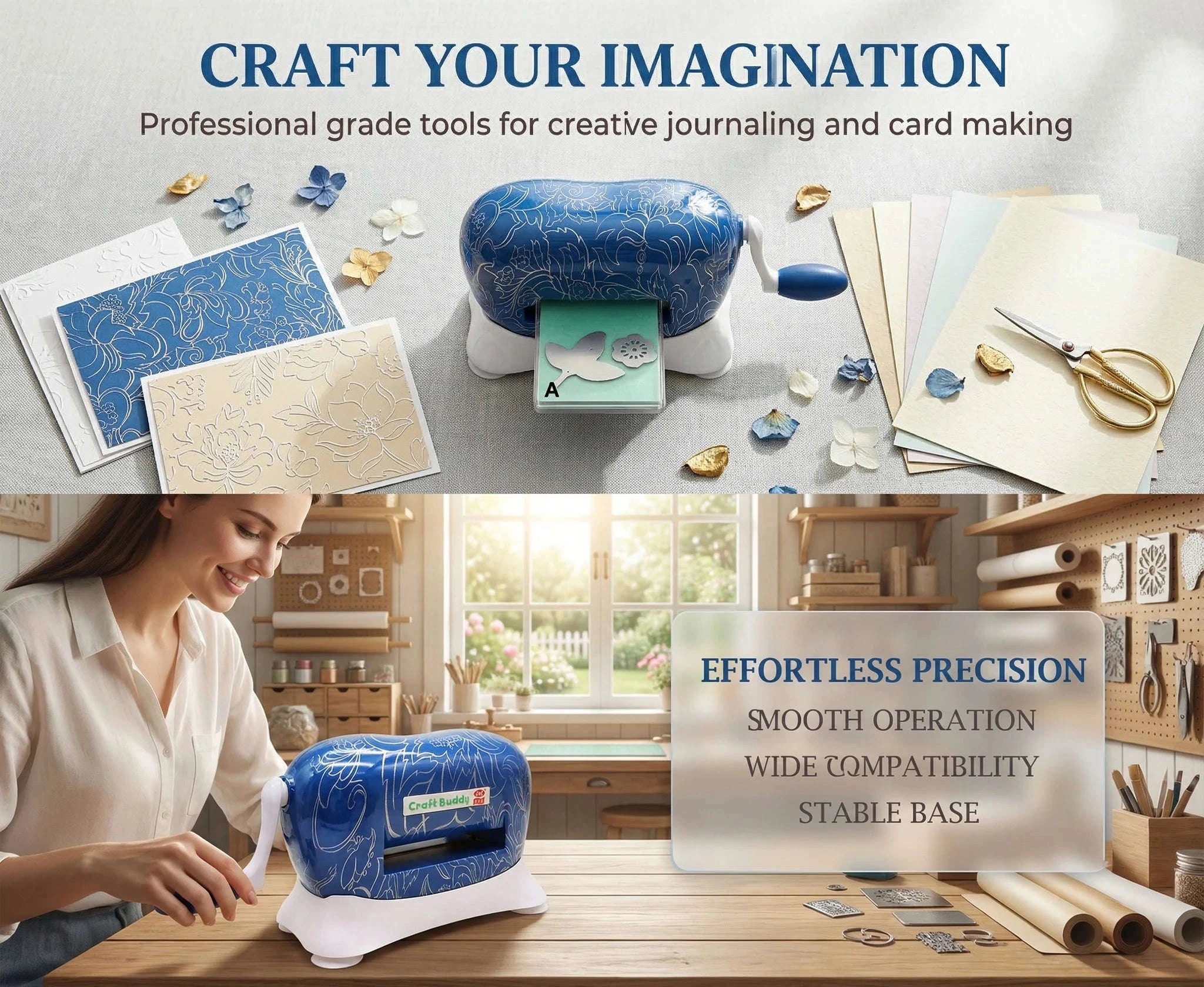 Elephant Die Cutting & Embossing Machine with Floral Finish Set-All-New 2026 / United States