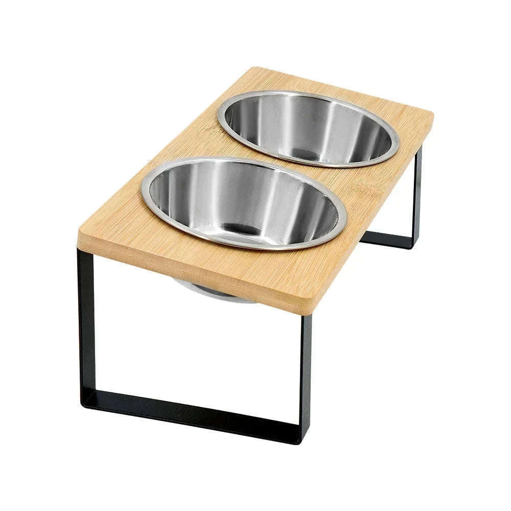 Elevated Cat Bowls with 15° Tilted Raised Stand-Elevated bowls