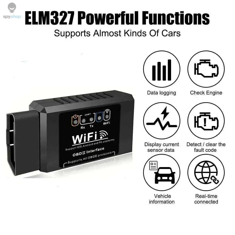ELM327 WiFi OBD2 Scanner V1.5 Car Diagnostic Tool-B- Wifi
