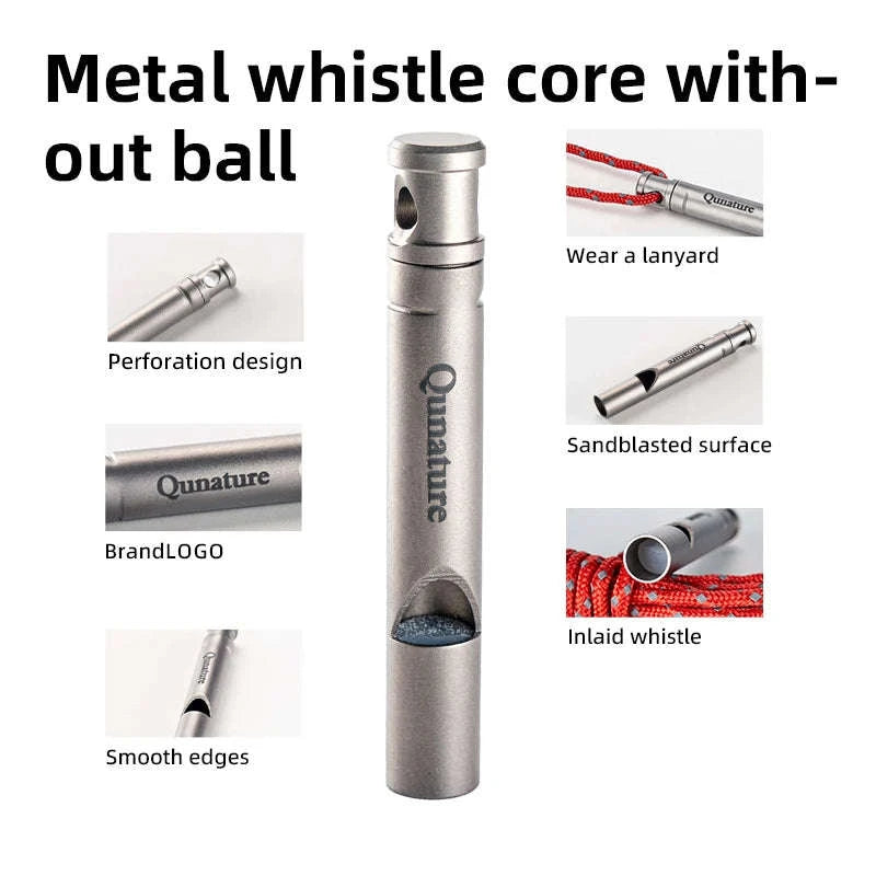 Emergency Aluminum Safety Whistle for Hiking, Camping & Outdoor Use-600041001